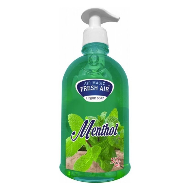 Tekuté mýdlo 500ml Fresh Air pumpa Máta - Kosmetika Hygiena a ochrana pro ruce Tekutá mýdla s pumpičkou